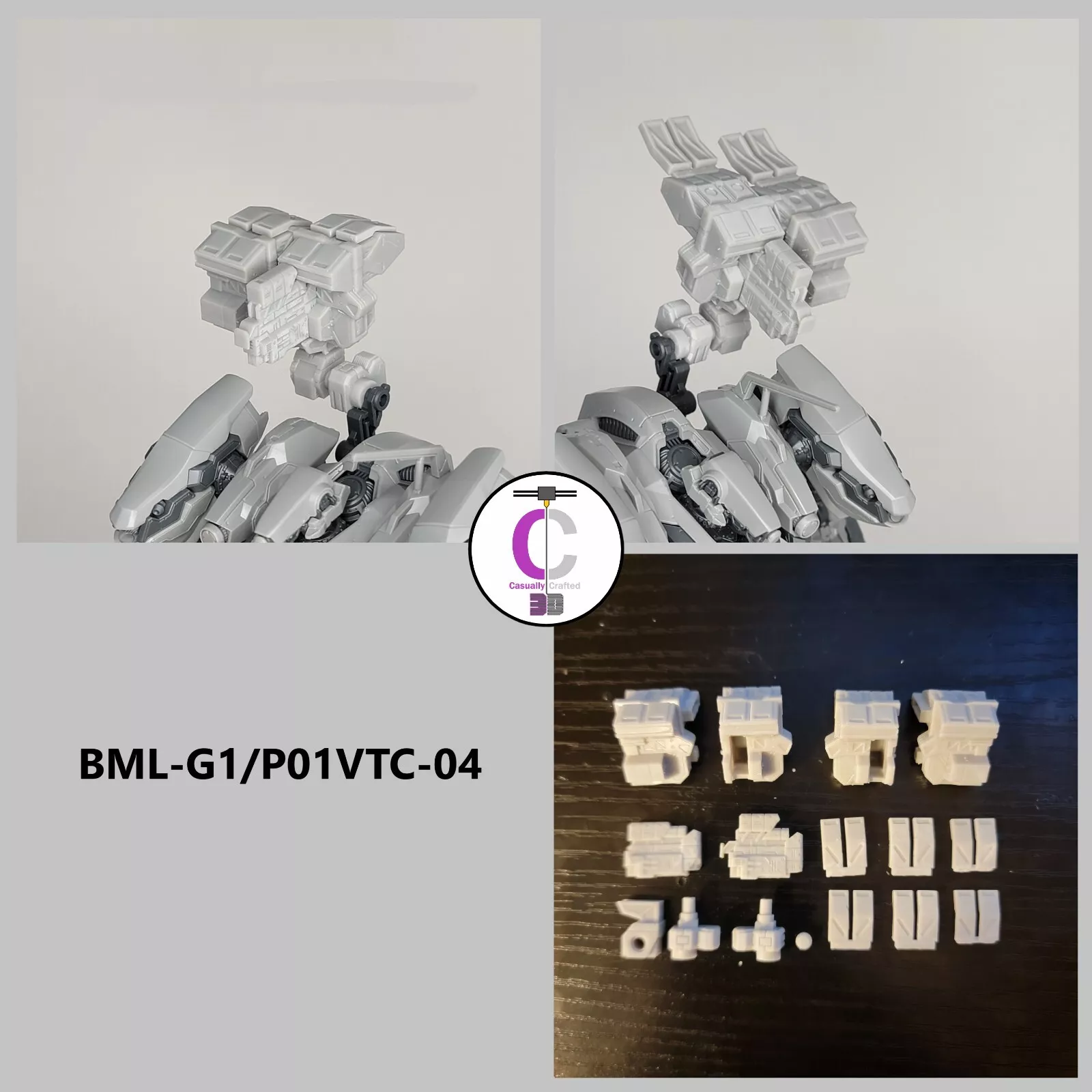 FURLONG BML-G1/P01VTC-04 Vertical Missile Launcher Back Weapon Part (30 Minutes Missions)