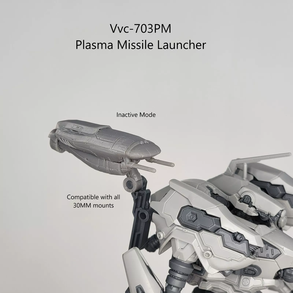 VCPL Vvc-703PM Plasma Missile Launcher Back Weapon Part (30 Minutes Missions)
