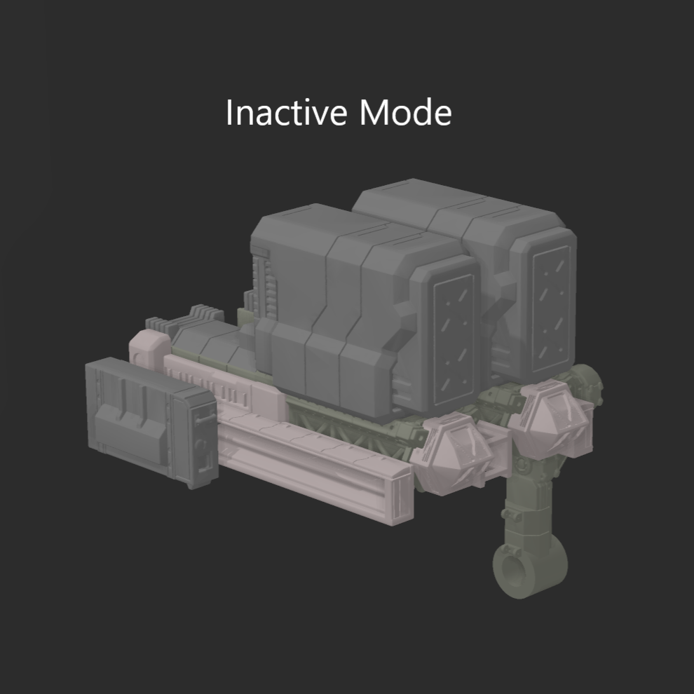 FURLONG BML-G2/P19SPL-12 Split Missile Launcher Back Weapon Part (30 Minutes Missions)