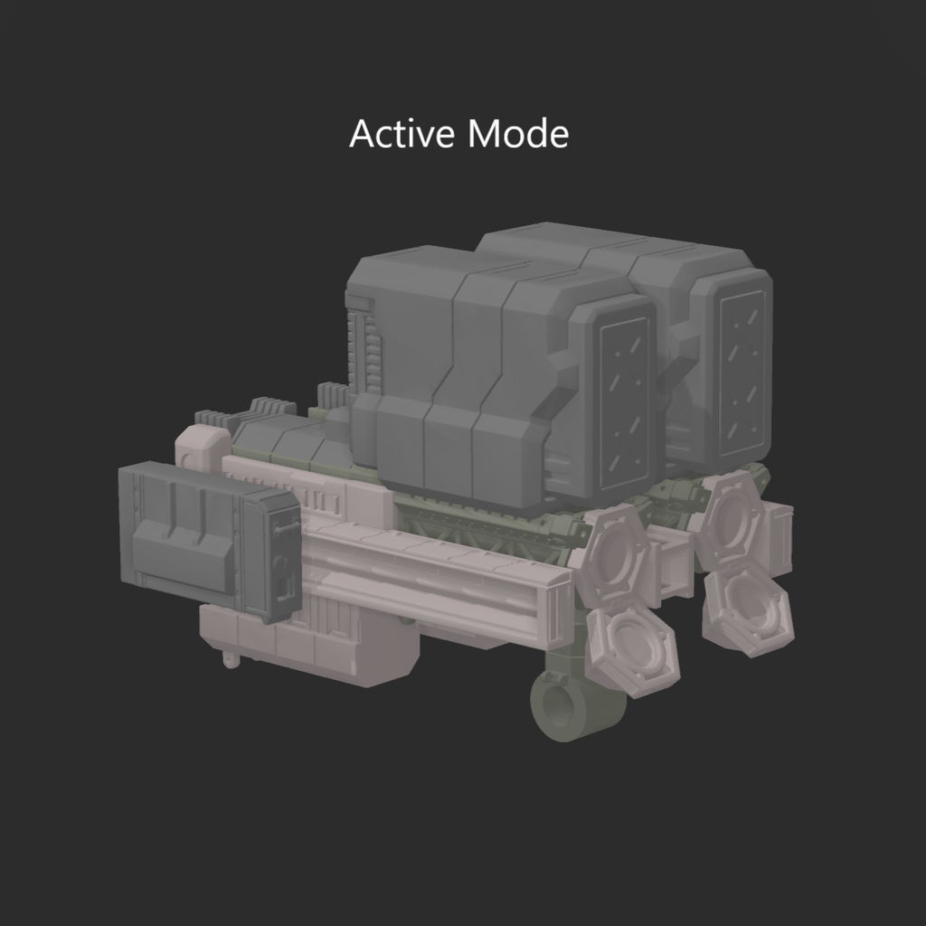 FURLONG BML-G2/P19SPL-12 Split Missile Launcher Back Weapon Part (30 Minutes Missions)