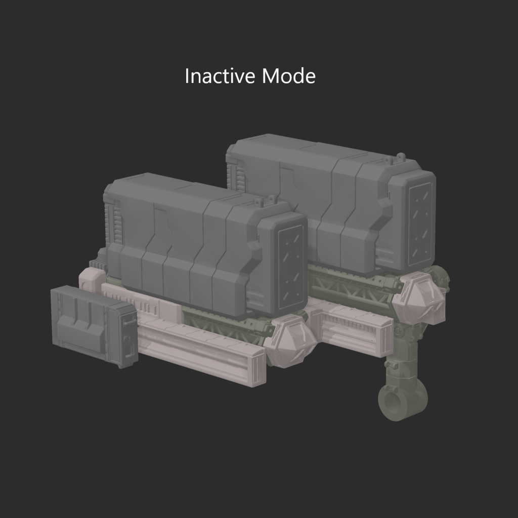 FURLONG BML-G2/P17SPL-16 Split Missile Launcher Back Weapon Part (30 Minutes Missions)