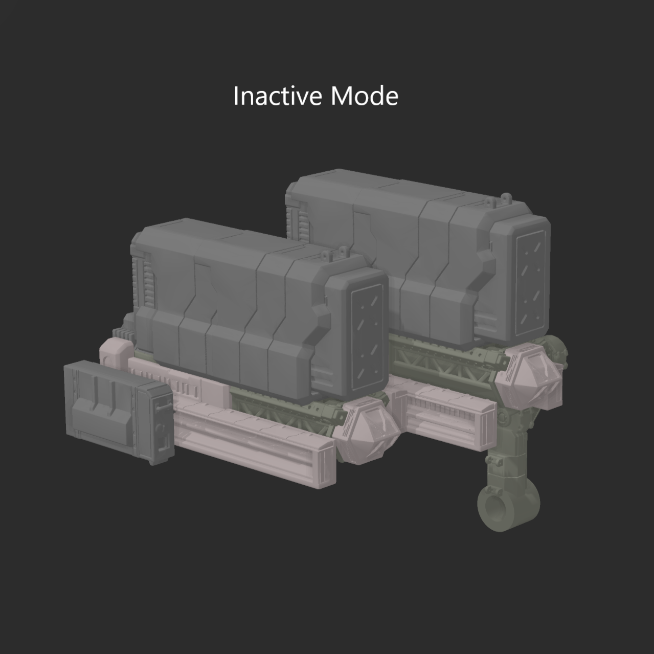FURLONG BML-G2/P17SPL-16 Split Missile Launcher Back Weapon Part (30 Minutes Missions)