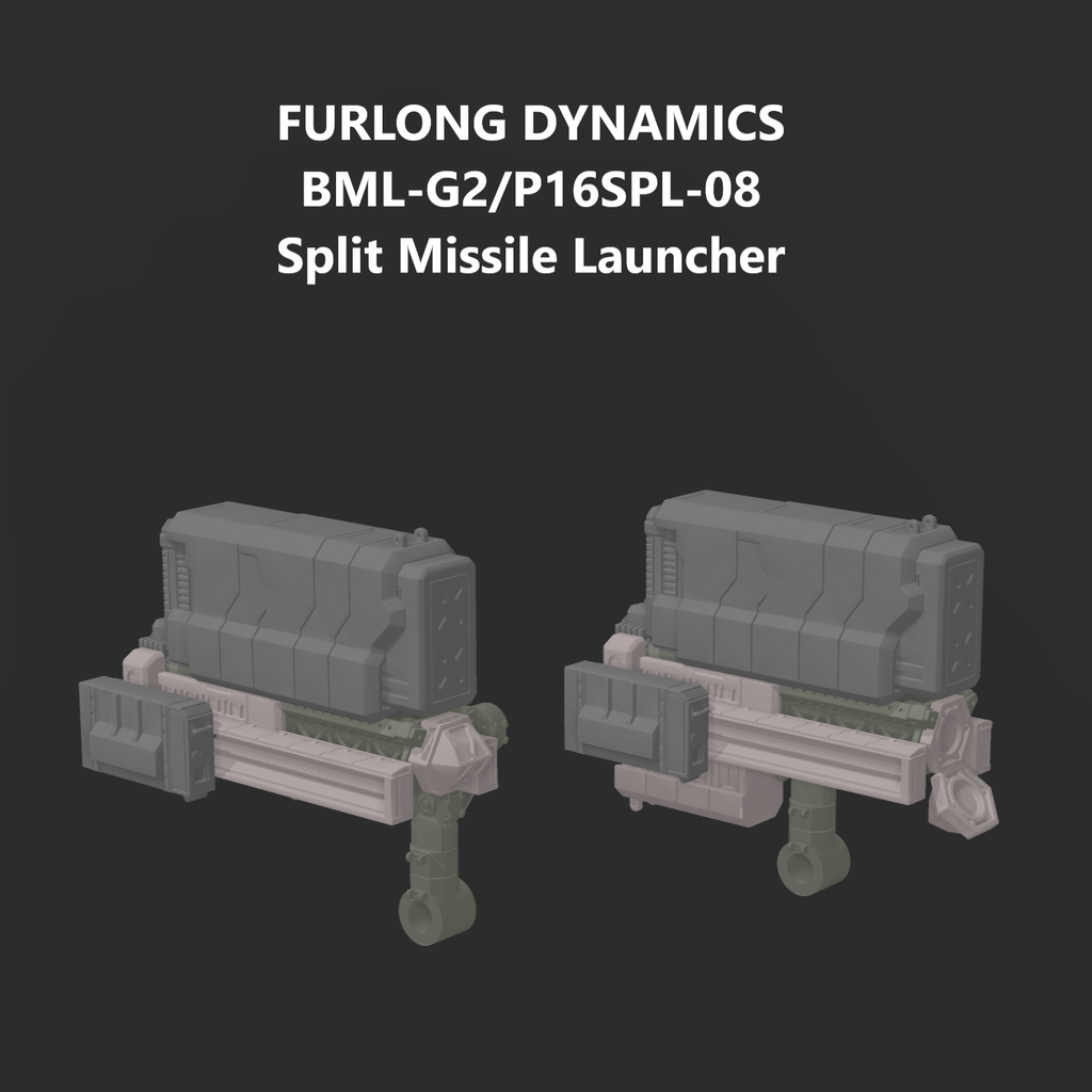 FURLONG BML-G2/P16SPL-08 Split Missile Launcher Back Weapon Part (30 Minutes Missions)
