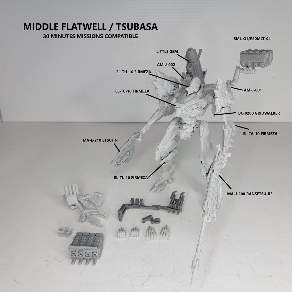 Middle Flatwell / TSUBASA Resin Model Kit (30 Minutes Missions Scale)