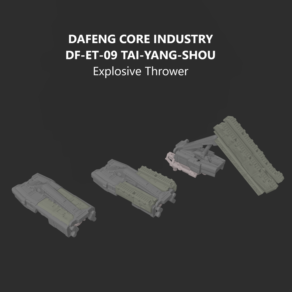DAFENG DF-ET-09 TAI-YANG-SHOU Explosive Thrower Arm Weapon Part (30 Minutes Missions)