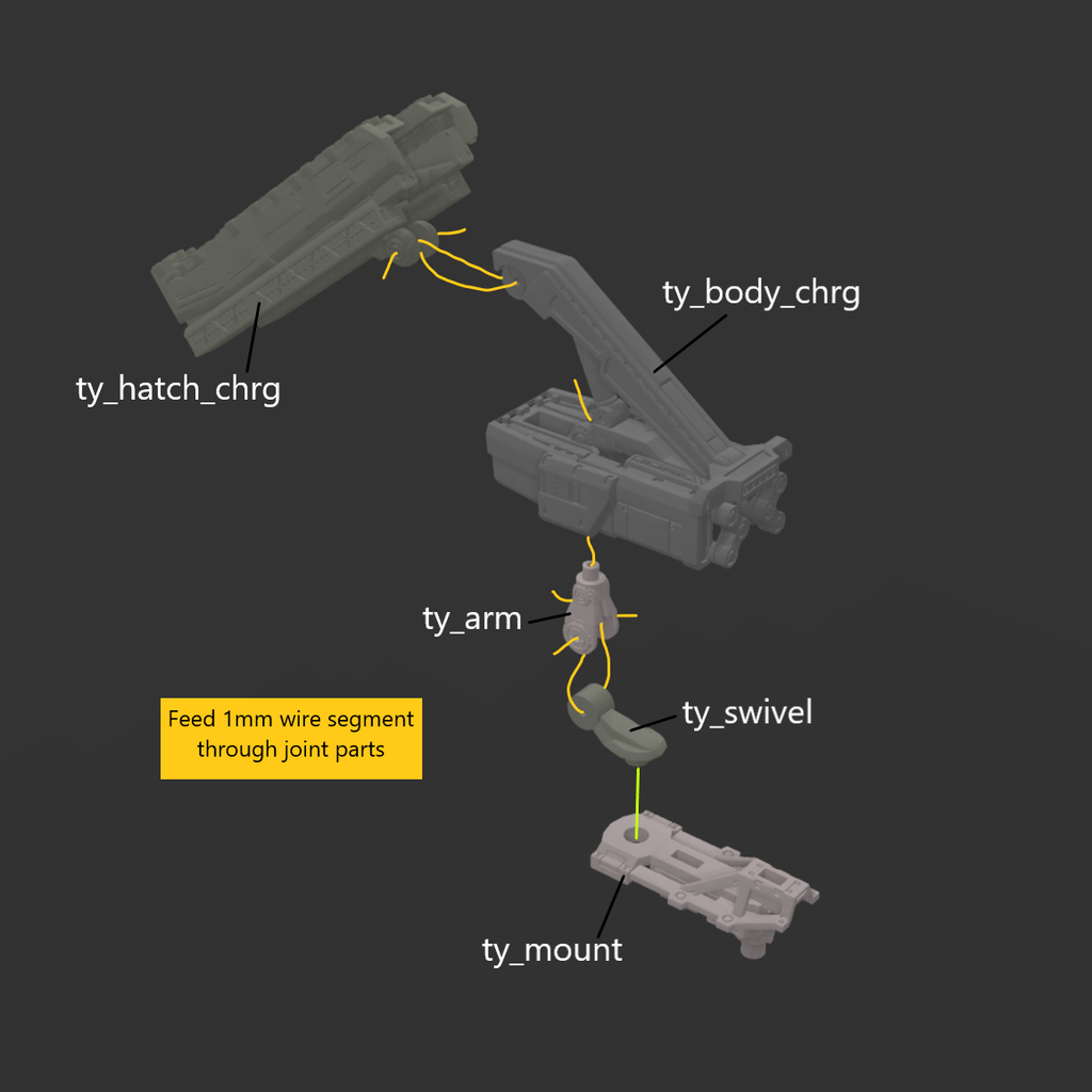 DAFENG DF-ET-09 TAI-YANG-SHOU Explosive Thrower Arm Weapon Part (30 Minutes Missions)