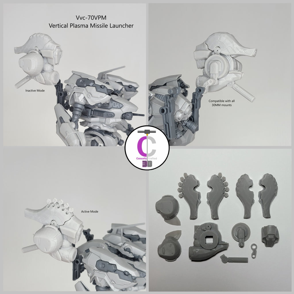 VCPL Vvc-70VPM Vertical Plasma Missile Launcher Back Weapon Part (30 Minutes Missions)